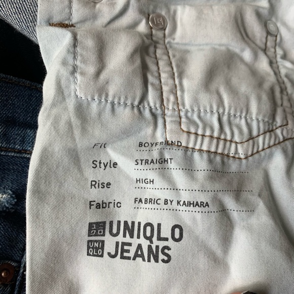 Uniqlo High Rise Boyfriend Straight Jeans (24w) - Picture 6 of 6